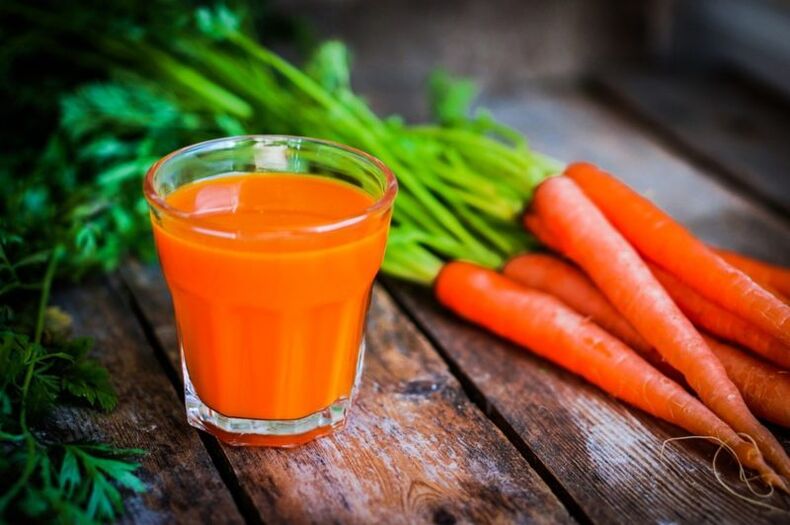 jus de carotte pour la prostatite